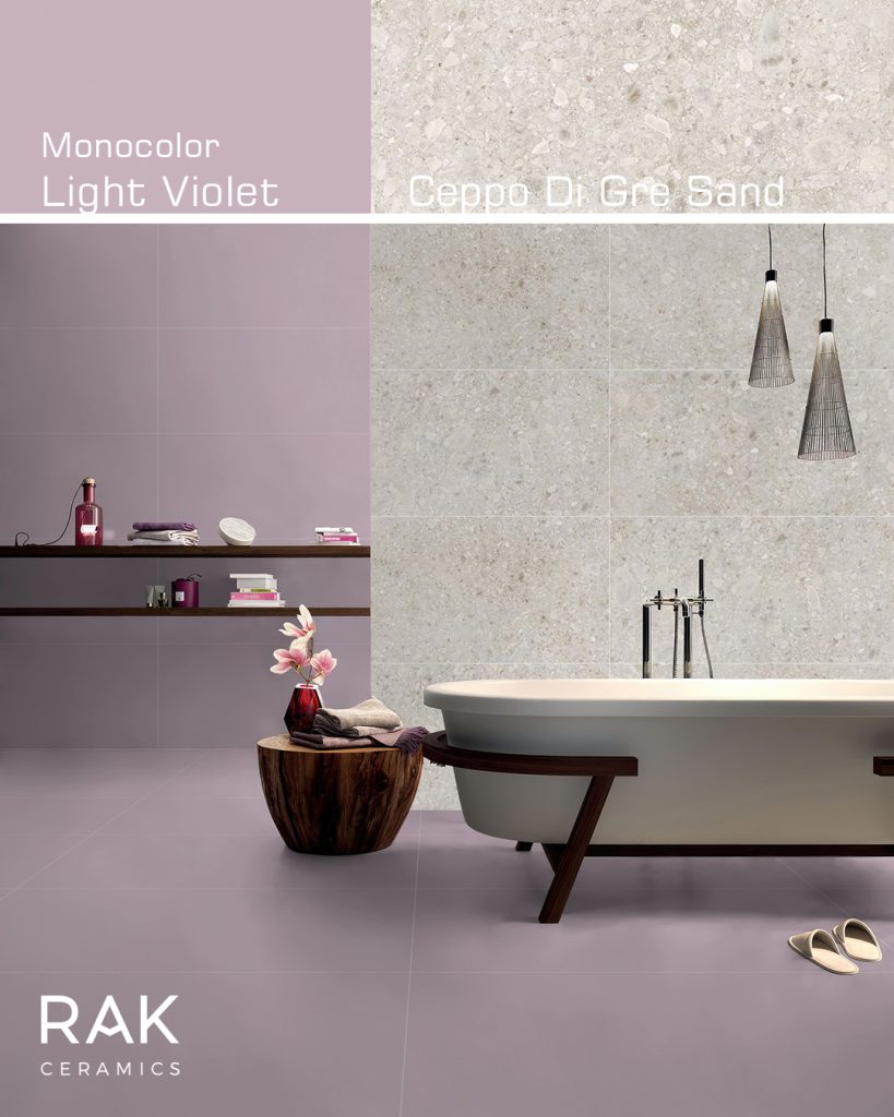 سرامیک بنفش روشن تک رنگ | پرسلان | 60در120 | راک سرامیک