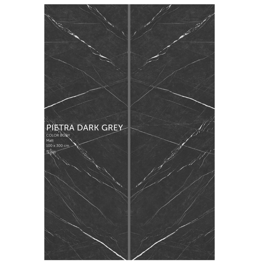 slab pietra darkgray 1024x1024 - سرامیک سایز بزرگ بوک مچ | Pietra Dark Gray | طوسی تیره | پرسلان100در300 | زیگما