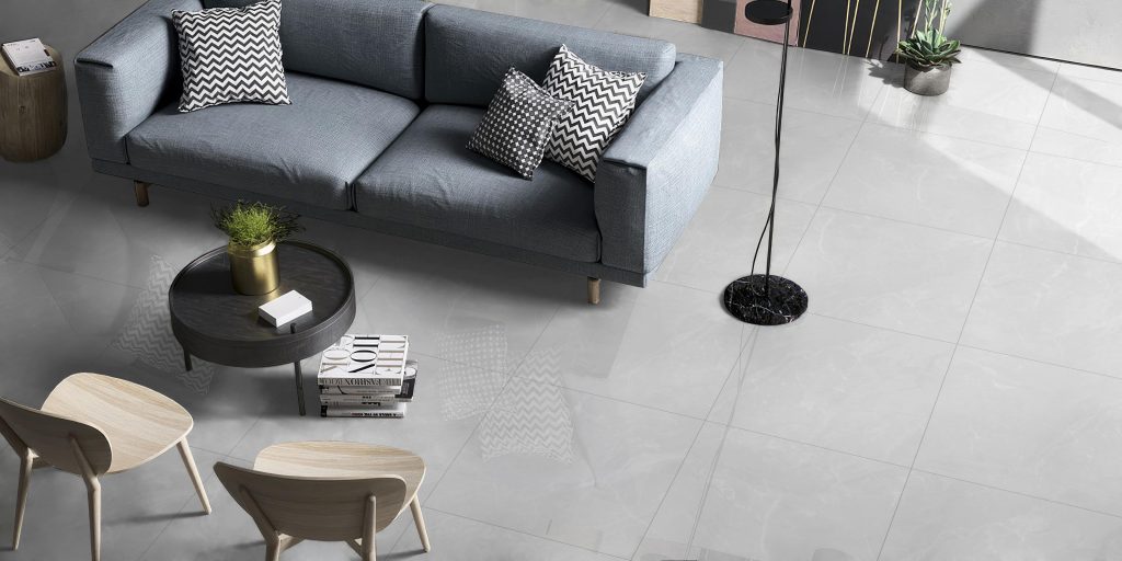 سرامیک نانوپولیش طوسی روشن Coral Stone Light Grey 80*80