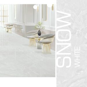 اسلب سرامیک رنگ روشن Snow White 120*270