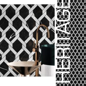 اسلب سرامیک مشکی دکوراتیو Heritage 120*270