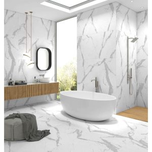 سرامیک کلکته رگه طوسی Bianco 80*160