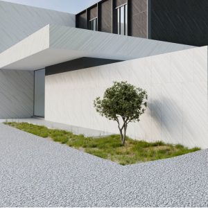 سرامیک مات سطح رستیک شیاردار Signature White 80*160