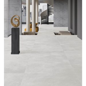 سرامیک طوسی سمی پولیش طرح بتن Foggy White 120*120