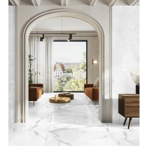 سرامیک پرسلان طرح کلکته Bianco White 120*120