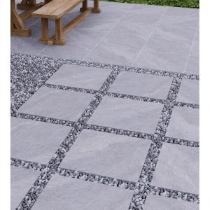 سرامیک پرسلان ضخامت بالا فضای بیرون Fosil Grey 100*100