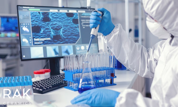 سرامیک مختص فضاهای درمانی و آزمایشگاهی باید چگونه باشد؟