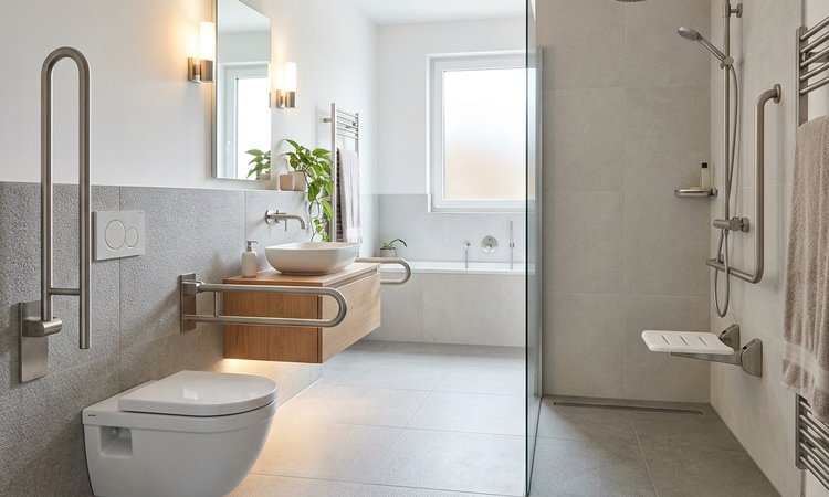 طراحی سرویس بهداشتی مناسب با رعایت استانداردهای ایمنی کف | راک سرامیک